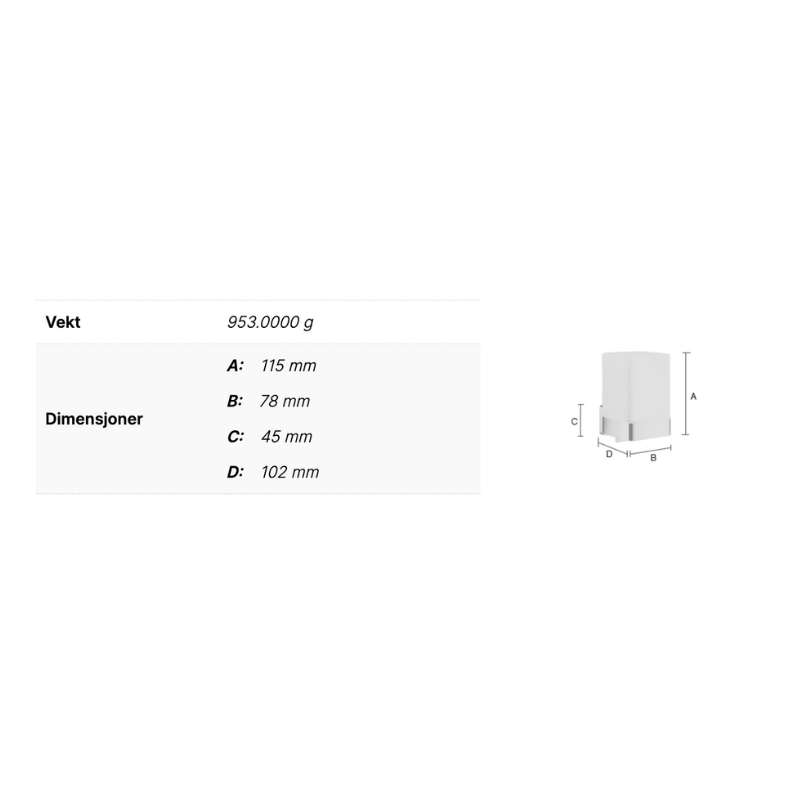 Smedbo OK461P ICE Såpedispenser vegg Krom Smedbo Såpedispenser SM-OK461P
