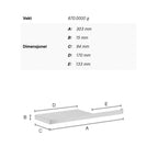 Smedbo Outline 3411 Toalettrullholder med Hylle