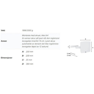 Smedbo Outline 492 Sminkespeil 7x Vegghengt