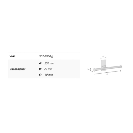 Smedbo Pool ZK320 Reserverullholder