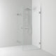 Svedbergs 180° Dusjhjørne Rett Krom / 80x80cm / Klart glass Svedbergs Dusjhjørne SV-653788