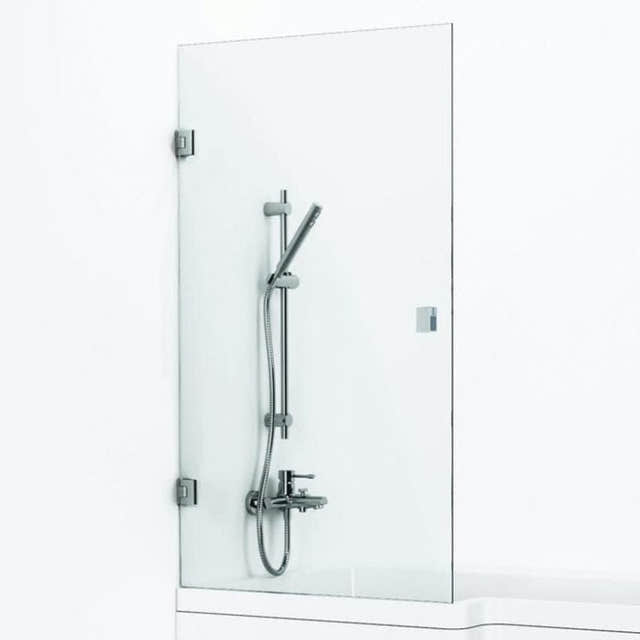 Svedbergs 180° Svingbar Badekarvegg 81cm Krom / 81cm / Klart glass Svedbergs Badekarvegg SV-657781