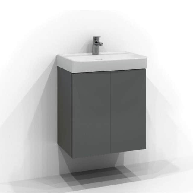 Svedbergs Bloc Servantskap D35 med 2 dører Grå / 55cm Svedbergs Servantskap SV-555122
