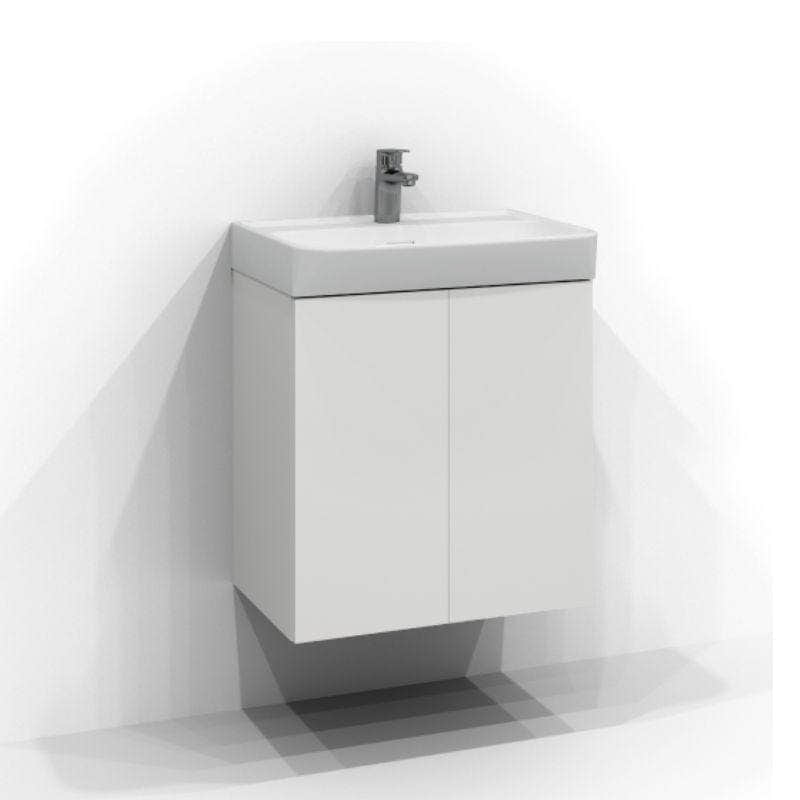 Svedbergs Bloc Servantskap D35 med 2 dører Hvit / 55cm Svedbergs Servantskap SV-555112