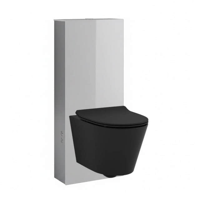 Svedbergs Glassbox 2-i-1 Vege Toalettpakke Hvit / Svart matt Svedbergs Toalettpakker BUN-90770BOXH