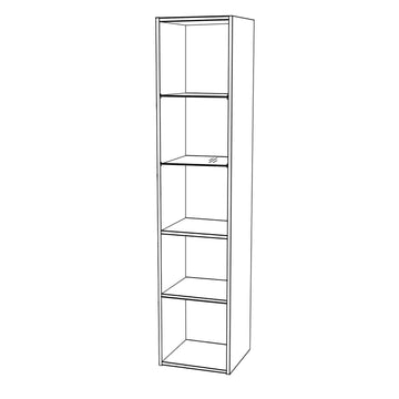 Svedbergs Høyskap Skrog H160cm - uten skapdør