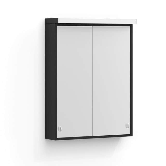 Svedbergs I:ET Speilskap Grafittgrå / 55cm / Med led-belysning Svedbergs Speilskap SV-285357