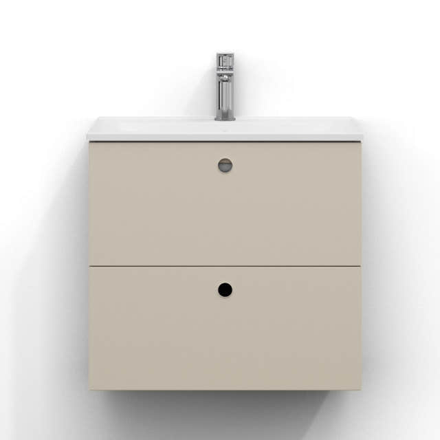Svedbergs Intro Servantskap Slim D35 med 2 Skuffer Sand / 60cm Svedbergs Servantskap SV-273861