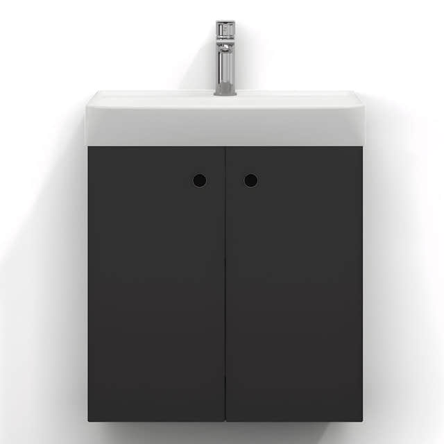 Svedbergs Intro Slim Servantskap 2 Dører Grafittgrå / 55x35cm Svedbergs Servantskap SV-273755