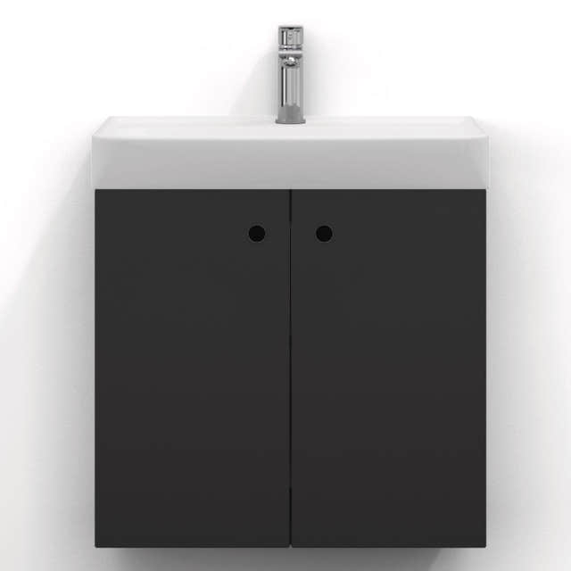 Svedbergs Intro Slim Servantskap 2 Dører Grafittgrå / 60x35cm Svedbergs Servantskap SV-273760