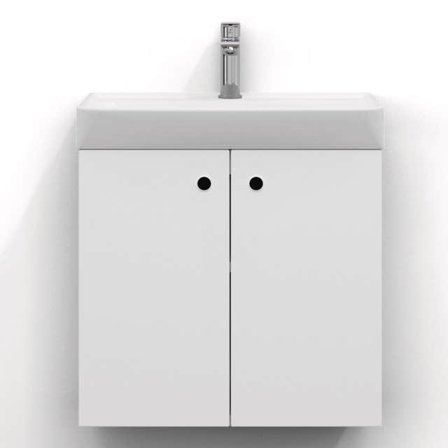 Svedbergs Intro Slim Servantskap 2 Dører Hvit matt / 60x35cm Svedbergs Servantskap SV-273560