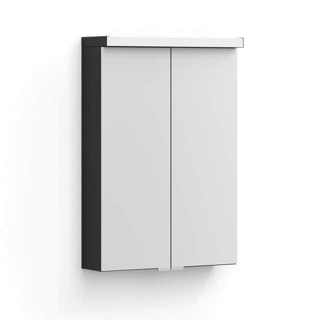 Svedbergs Intro Speilskap Grafittgrå / 50cm / Med led-belysning Svedbergs Speilskap SV-285252