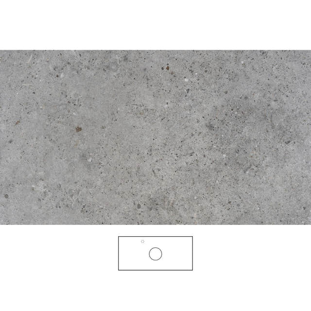 Svedbergs Poem Granittkeramikk Benkeplate Kalk / 100cm senter / Venstre Svedbergs Benkeplate bad SV-361100C-V