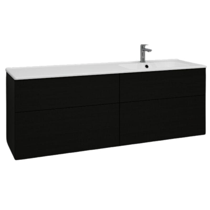 Svedbergs Poem Plan Servantskap D45 med 4 skuffer Svart ask / 160cm / Plan Svedbergs Servantskap SV-3451614