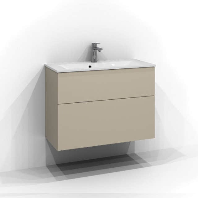 Svedbergs Poem Profil  Servantskap D45 med 2 skuffer Sand / 80cm Svedbergs Servantskap SV-3358622