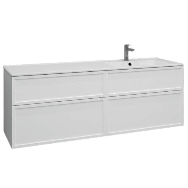 Svedbergs Poem Ramme Servantskap D45 med 4 skuffer Hvit / 160cm / Ramme Svedbergs Servantskap SV-3451641
