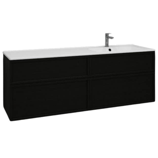 Svedbergs Poem Ramme Servantskap D45 med 4 skuffer Svart ask / 160cm / Ramme Svedbergs Servantskap SV-3451644