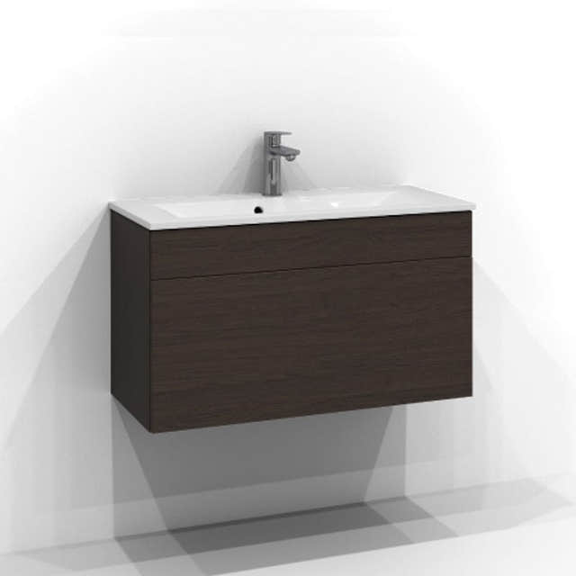 Svedbergs Poem Servantskap 1sk B50-80xH45xD35cm, Slim- Plan/Plan Push open Brun ask / 80cm / Plan Svedbergs Servantskap SV-3358151