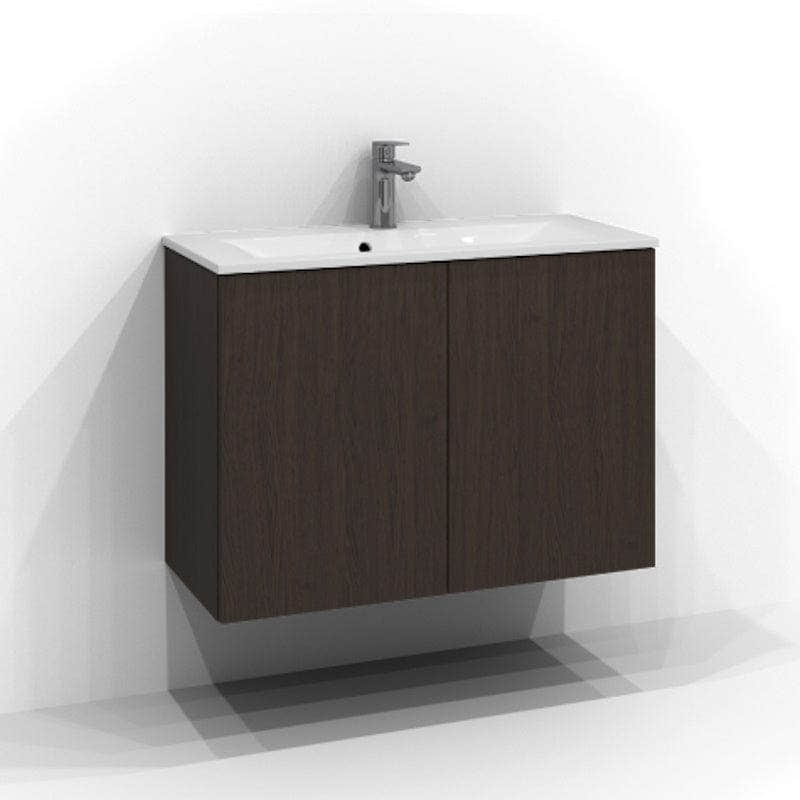 Svedbergs Poem Servantskap 2 dører B50-80xH57xD35, Slim - Plan Brun ask / 80cm Svedbergs Servantskap SV-3358153