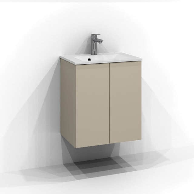 Svedbergs Poem Servantskap 2 dører B50-80xH57xD35, Slim - Plan Sand / 50cm Svedbergs Servantskap SV-3355123