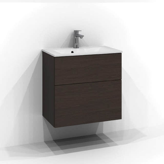 Svedbergs Poem Servantskap 2sk B50-80xH45xD35cm, Slim- Plan/Plan Push open Brun ask / 60cm / Plan Svedbergs Servantskap SV-3356152