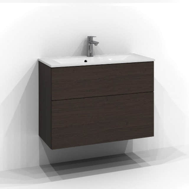 Svedbergs Poem Servantskap 2sk B50-80xH45xD35cm, Slim- Plan/Plan Push open Brun ask / 80cm / Plan Push open Svedbergs Servantskap SV-3358152-P