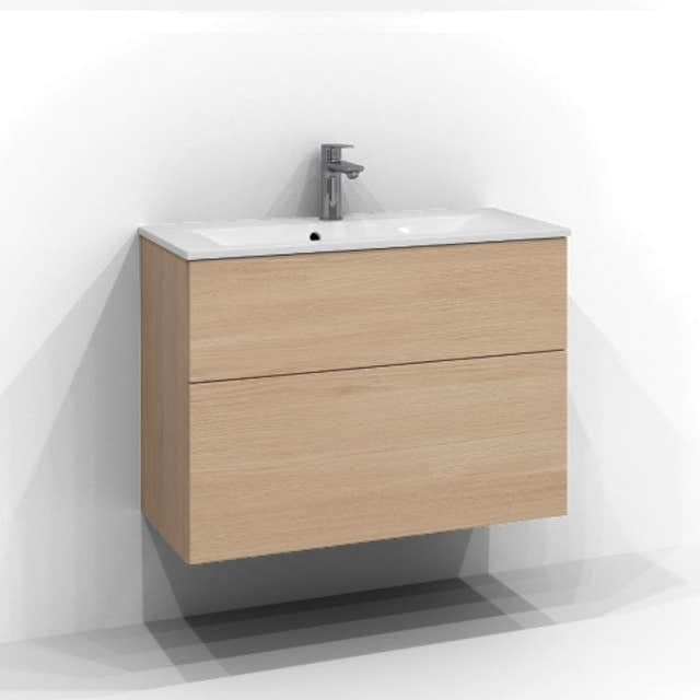 Svedbergs Poem Servantskap 2sk B50-80xH45xD35cm, Slim- Plan/Plan Push open Ren eik / 80cm / Plan Svedbergs Servantskap SV-3358132
