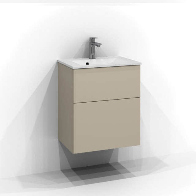 Svedbergs Poem Servantskap 2sk B50-80xH45xD35cm, Slim- Plan/Plan Push open Sand / 50cm / Plan Svedbergs Servantskap SV-3355122