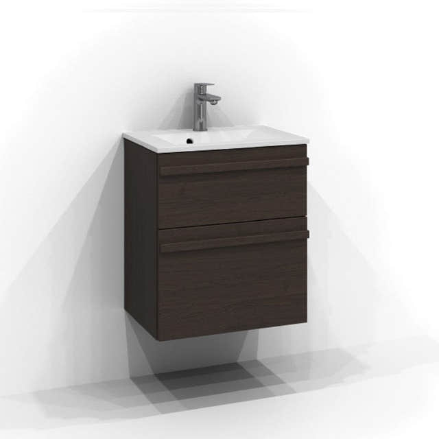 Svedbergs Poem Servantskap 2sk B50-80xH57xD35cm, Slim - List Brun ask / 50cm Svedbergs Servantskap SV-3355352