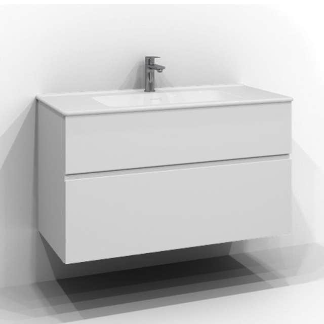 Svedbergs Poem Servantskap 2sk B60-100xD45cm - Profil Hvit / 100cm Svedbergs Servantskap SV-34510612