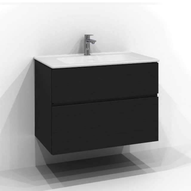 Svedbergs Poem Servantskap 2sk B60-100xD45cm - Profil Svart ask / 80cm Svedbergs Servantskap SV-3458642