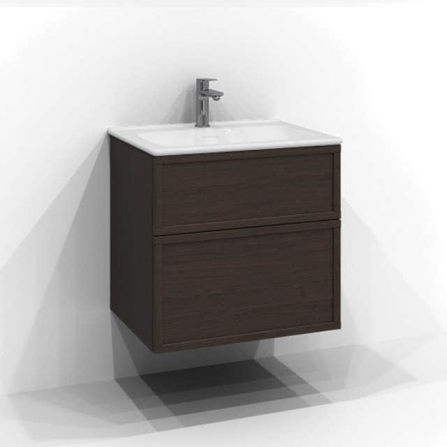 Svedbergs Poem Servantskap 2sk B60-100xD45cm - Ramme/Ramme Push open Brun ask / 60cm / Ramme Svedbergs Servantskap SV-3456452