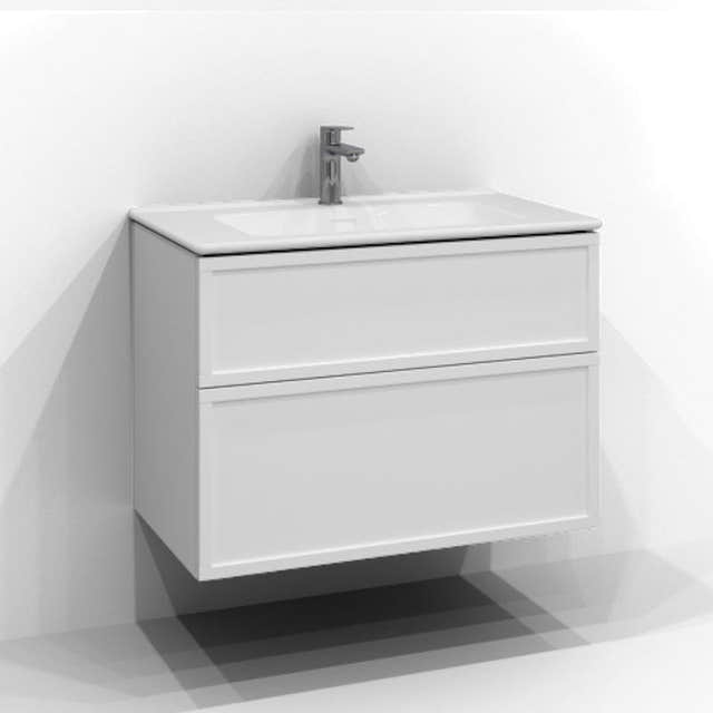 Svedbergs Poem Servantskap 2sk B60-100xD45cm - Ramme/Ramme Push open Hvit / 80cm / Ramme Svedbergs Servantskap SV-3458412