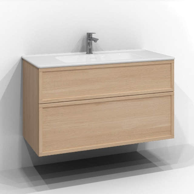 Svedbergs Poem Servantskap 2sk B60-100xD45cm - Ramme/Ramme Push open Ren eik / 100cm / Ramme Svedbergs Servantskap SV-34510432