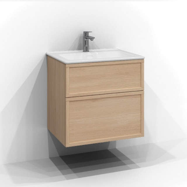 Svedbergs Poem Servantskap 2sk B60-100xD45cm - Ramme/Ramme Push open Ren eik / 60cm / Ramme Svedbergs Servantskap SV-3456432