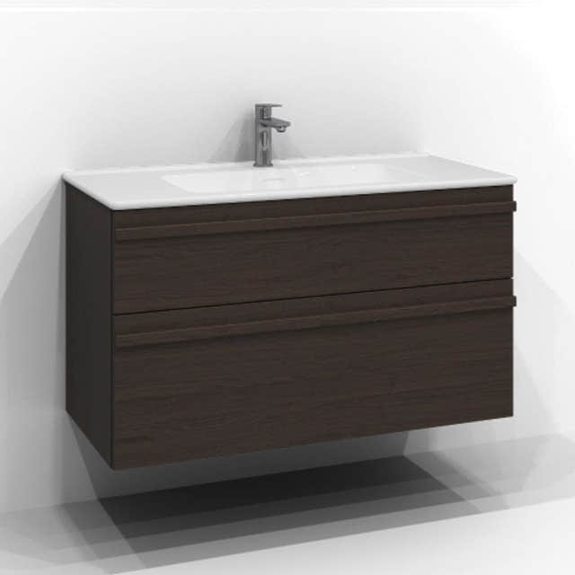 Svedbergs Poem Servantskap 2sk B60-120xD45cm - List Brun ask / 100cm Svedbergs Servantskap SV-34510352