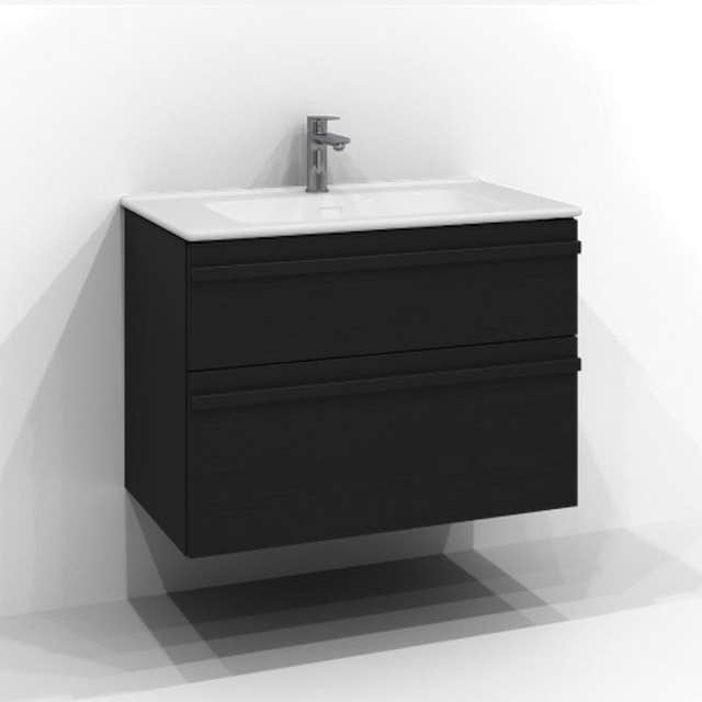 Svedbergs Poem Servantskap 2sk B60-120xD45cm - List Svart ask / 80cm Svedbergs Servantskap SV-3458342