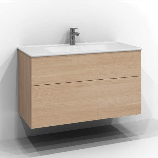 Svedbergs Poem Servantskap 2sk B60-120xD45cm - Plan/Plan Push open Ren eik / 100cm / Plan Svedbergs Servantskap SV-34510132