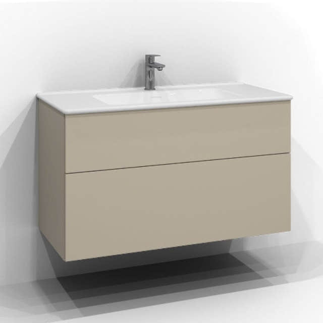 Svedbergs Poem Servantskap 2sk B60-120xD45cm - Plan/Plan Push open Sand / 100cm / Plan Svedbergs Servantskap SV-34510122