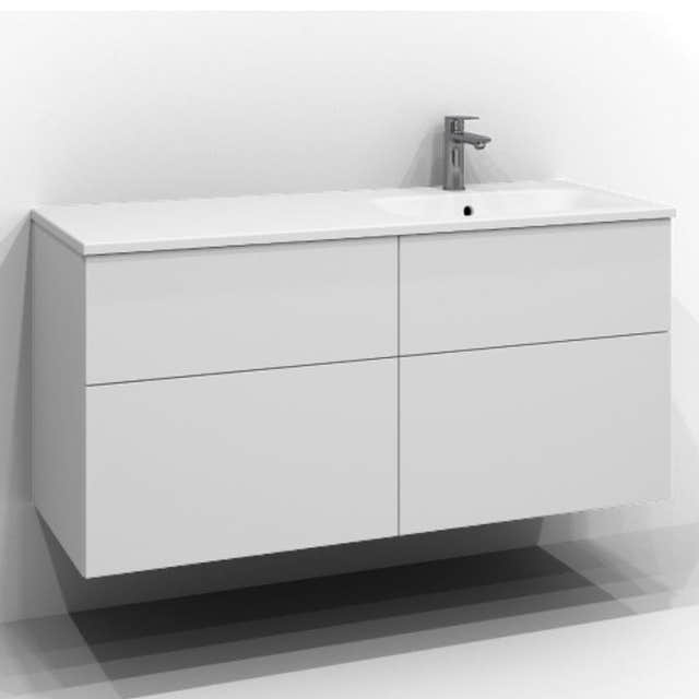 Svedbergs Poem Servantskap 4sk B120-160xD45cm - Plan/Plan Push open Hvit / 120cm / Plan Push open Svedbergs Servantskap SV-34512114-P