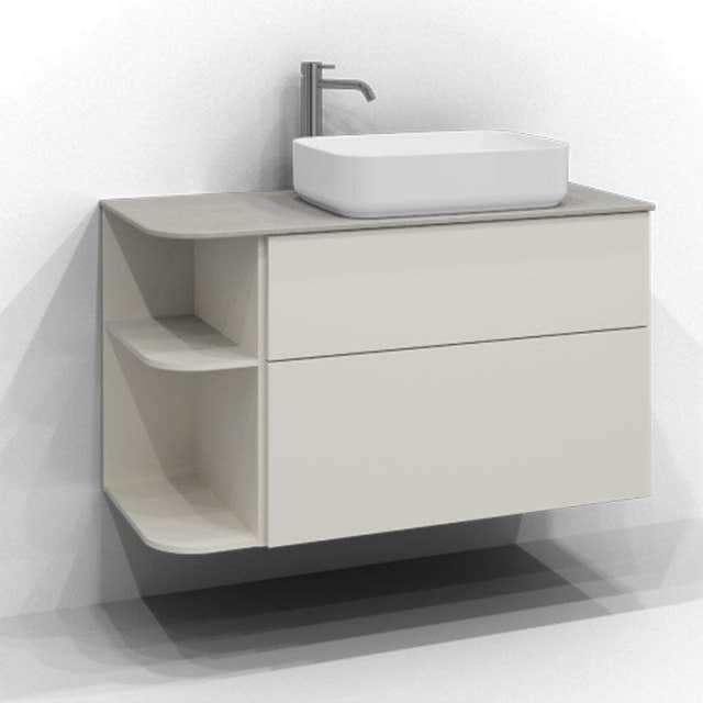 Svedbergs Poem Soft Servantskap Havre / 100cm høyre / Plan push-open Svedbergs Servantskap SV-34510162-P-SH