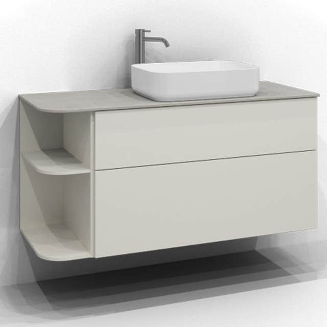 Svedbergs Poem Soft Servantskap Havre / 120cm høyre / Plan push-open Svedbergs Servantskap SV-34512162-P-SH