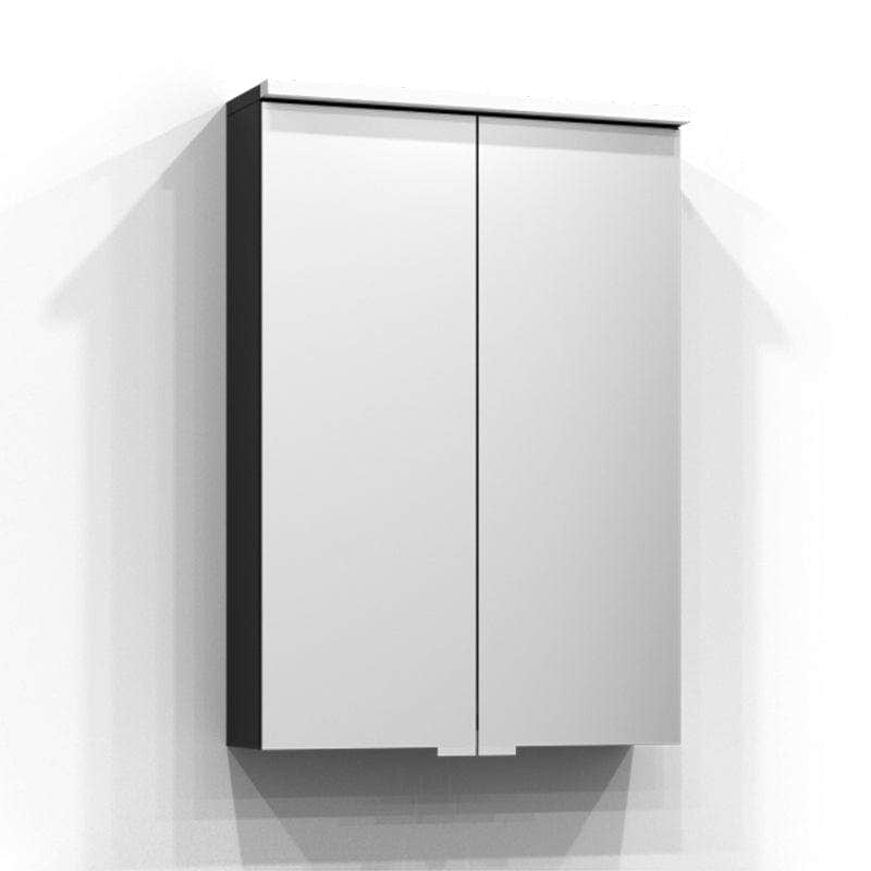 Svedbergs SAREK Speilskap med servantlys 50cm / Svart ask / Nei Svedbergs Speilskap SV-223050-TL