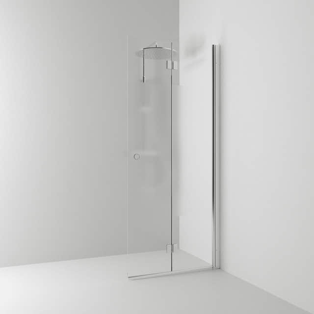 Svedbergs Skoga Dusjdør Leddet Krom / 67cm / Halvfrostet glass Svedbergs Dusjdør SV-61409470