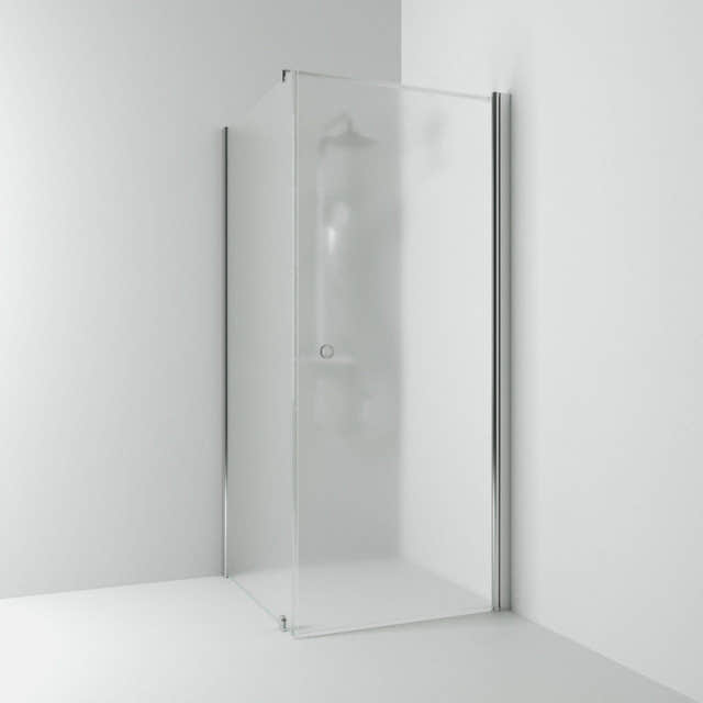 Svedbergs Skoga Dusjhjørne Kombi (vegg+dør) Krom / 70x70cm / Frostet glass Svedbergs Dusjhjørne SV-65008477