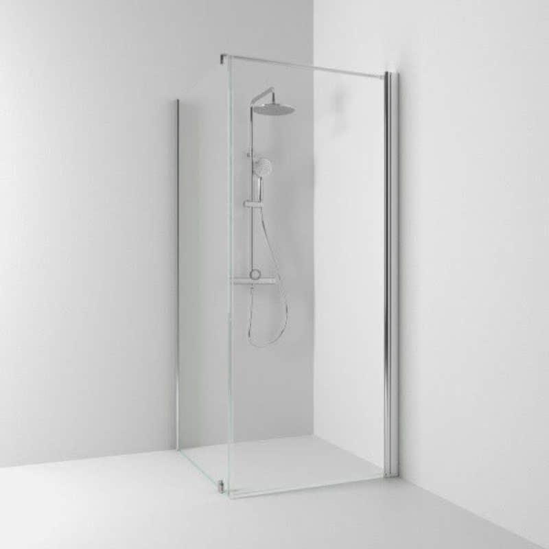 Svedbergs Skoga Dusjhjørne Kombi (vegg+dør) Krom / 70x70cm / Klart glass Svedbergs Dusjhjørne SV-65007477