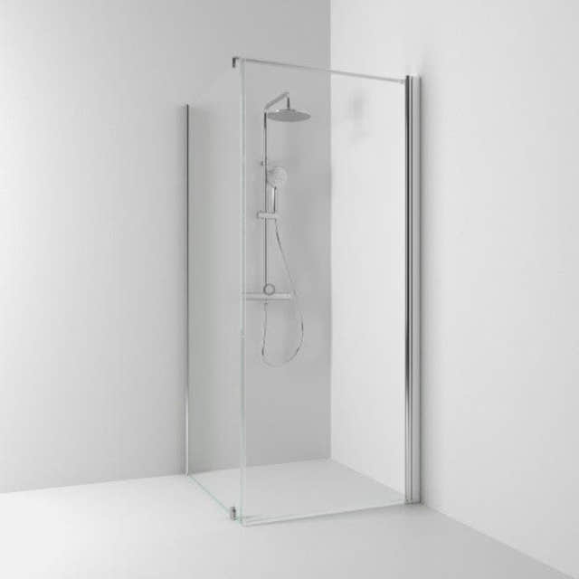 Svedbergs Skoga Dusjhjørne Kombi (vegg+dør) Krom / 70x70cm / Klart glass Svedbergs Dusjhjørne SV-65007477