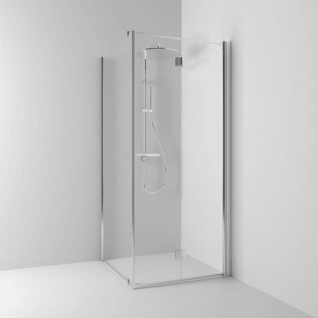 Svedbergs Skoga Dusjhjørne Leddet Kombi Krom / 70x70cm / Klart glass Svedbergs Dusjhjørne SV-64707477