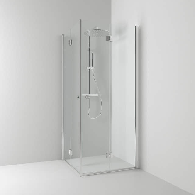 Svedbergs Skoga Dusjhjørne Leddet Krom / 70x70cm / Klart glass Svedbergs Dusjhjørne SV-61607477