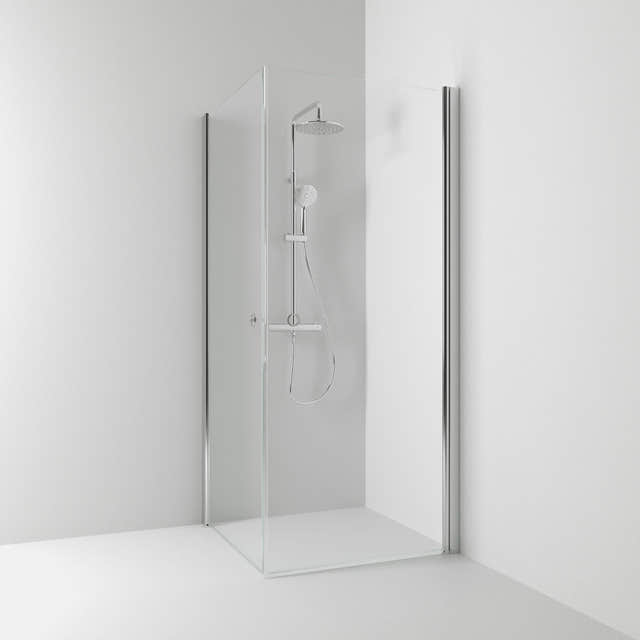 Svedbergs Skoga Dusjhjørne Rett Hullgrep Krom / 70x70cm / Klart glass Svedbergs Dusjhjørne SV-63507477